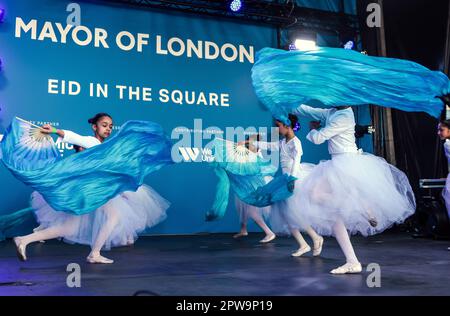 London, Großbritannien. 29. April 2023. Jetzt in seinem 18. Jahr feiert der Bürgermeister von London das Ende des Ramadan, dem heiligen Monat des Fastens. Paul Quezada-Neiman/Alamy Live News Credit: Paul Quezada-Neiman/Alamy Live News Credit: Paul Quezada-Neiman/Alamy Live News Stockfoto