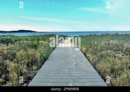 Chatham Lighthouse in Chatham Massachusetts Stockfoto