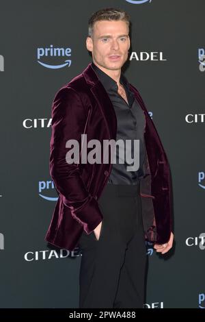 Rom, Italien. 29. April 2023. Richard Madden nimmt an der Premiere der Serie Prime Citadel im modernen Kino Teil. Rom (Italien), 21. April 2023. Kredit: dpa/Alamy Live News Stockfoto