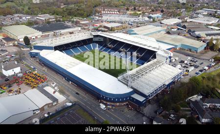 West Bromwich, Großbritannien. 29. April 2023. Ein allgemeiner Blick auf den Boden vor dem Sky Bet Championship-Spiel zwischen West Bromwich Albion und Norwich City im Hawthorns am 29. 2023. April in West Bromwich, England. (Foto: Mick Kearns/phcimages.com) Kredit: PHC Images/Alamy Live News Stockfoto