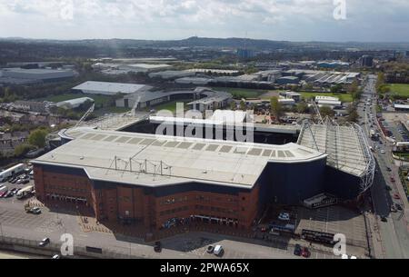 West Bromwich, Großbritannien. 29. April 2023. Ein allgemeiner Blick auf den Boden vor dem Sky Bet Championship-Spiel zwischen West Bromwich Albion und Norwich City im Hawthorns am 29. 2023. April in West Bromwich, England. (Foto: Mick Kearns/phcimages.com) Kredit: PHC Images/Alamy Live News Stockfoto