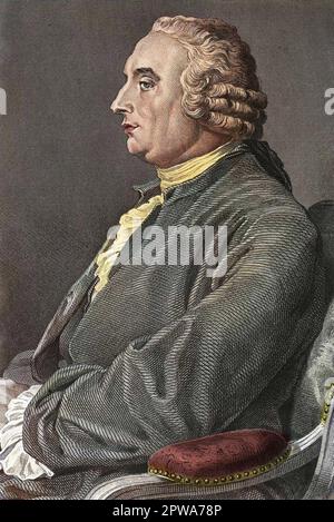 Porträt von David Hume (1711-1776), schottischer Philosoph Stockfoto