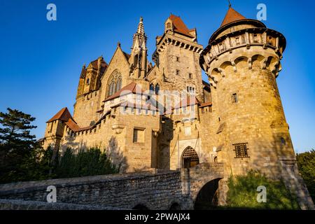 Schloss Kreuzenstein in Osterreich Stockfoto