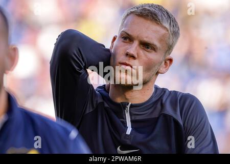 Breda, Niederlande. 29. April 2023. BREDA, NIEDERLANDE - APRIL 29: Tijs Velthuis von NAC Breda während des niederländischen Keukenkampioendivisie-Spiels zwischen NAC Breda und Roda JC im Rat Verlegh Stadion am 29. April 2023 in Breda, Niederlande (Foto von Broer van den Boom/Orange Pictures). Credit: Orange Pics BV/Alamy Live News Stockfoto