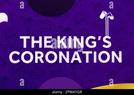 Cadbury Dairy Milk The King's Coronation Chocolate Bar Stockfoto