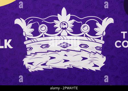 Cadbury Dairy Milk The King's Coronation Chocolate Bar Stockfoto