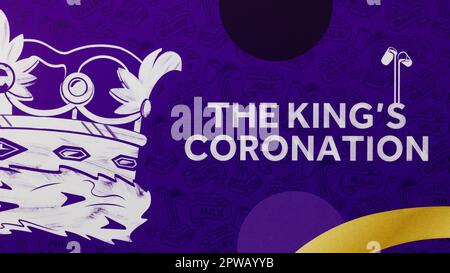 Cadbury Dairy Milk The King's Coronation Chocolate Bar Stockfoto