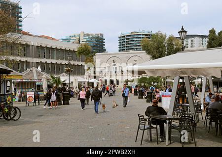 Casemates Square, Gibraltar, British Overseas Territory, Vereinigtes Königreich, Mittelmeer, Europa Stockfoto