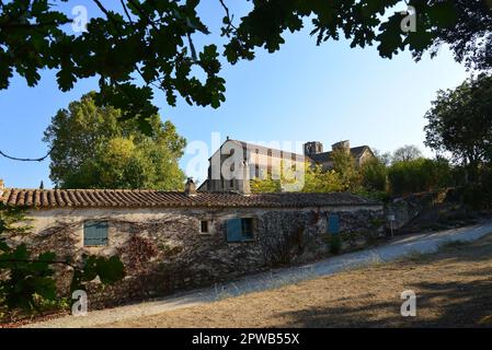 Die Zisterzienserabtei Sylvacane in La Roque d'Antheron ist eine der 3 Schwestern der Provence mit Senanque und Le Thoronet Stockfoto