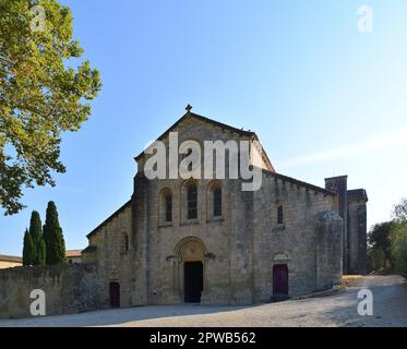 Die Zisterzienserabtei Sylvacane in La Roque d'Antheron ist eine der 3 Schwestern der Provence mit Senanque und Le Thoronet Stockfoto