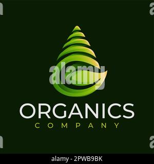 Buchstabe mit Farbverlauf Eine Logo-Designvorlage. Das moderne A hinterlässt eine Logo-Marke. Stock Vektor