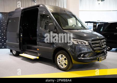 Belgrad, Serbien - 22. März 2023: Van Mercedes-Benz Sprinter 319 CDI auf der BG Car Show Stockfoto