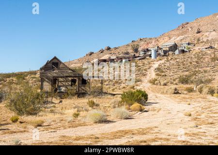 Die Tropico Gold Mine in Kalifornien wurde 1956 geschlossen und 1958 als Touristenattraktion des Wilden Westens wieder eröffnet. Sie wurde in den frühen 1980er Jahren endgültig geschlossen. Stockfoto