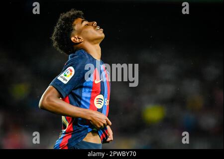 Barcelona, Spanien. 29. April 2023. Während eines Spiels in La Liga Santander zwischen dem FC Barcelona und Betis am 29. April 2023 im Spotify Camp Nou in Barcelona, Spanien. (Foto/Felipe Mondino) Kredit: Live Media Publishing Group/Alamy Live News Stockfoto