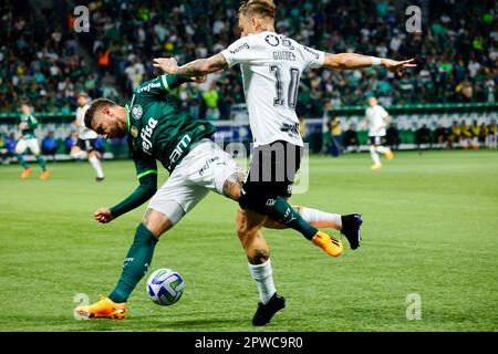 Spiel zwischen Palmeira und Corinthians für die 3. Runde der brasilianischen Meisterschaft 2023 im Allianz Parque, am Samstagabend, den 29. Adriana Spaca/SPP (Adriana Spaca/SPP) Kredit: SPP Sport Press Photo. Alamy Live News Stockfoto