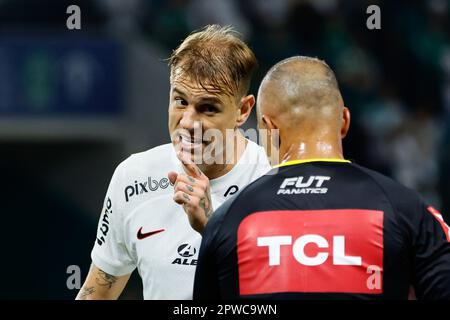 Spiel zwischen Palmeira und Corinthians für die 3. Runde der brasilianischen Meisterschaft 2023 im Allianz Parque, am Samstagabend, den 29. Adriana Spaca/SPP (Adriana Spaca/SPP) Kredit: SPP Sport Press Photo. Alamy Live News Stockfoto