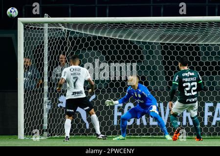 Spiel zwischen Palmeira und Corinthians für die 3. Runde der brasilianischen Meisterschaft 2023 im Allianz Parque, am Samstagabend, den 29. Adriana Spaca/SPP (Adriana Spaca/SPP) Kredit: SPP Sport Press Photo. Alamy Live News Stockfoto