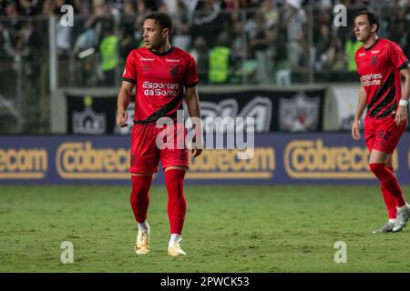 Belo Horizonte, Brasilien. 29. April 2023. MG - BELO HORIZONTE - 04/29/2023 - BRASILEIRO A 2023, ATLETICO-MG X ATHLETICO-PR - Vitor Roque Spieler von Athletico-PR während eines Spiels gegen Atletico-MG im Independencia Stadion für DIE BRASILIANISCHE A 2023 Meisterschaft. Foto: Fernando Moreno /AGIF/Sipa USA Guthaben: SIPA USA/Alamy Live News Stockfoto