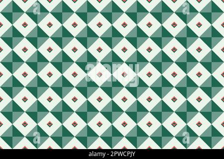 Aztekenabdruck. Mexikanisches Nahtloses Muster. Ethnische Ornamente. Stammestreifenstruktur. Ikat-Muster. Volkstümlicher Hintergrund. Afrikanischer Teppich. Vektordarstellung Stock Vektor