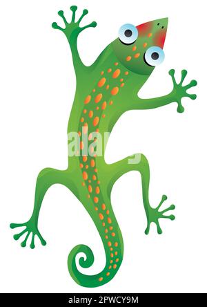 Eidechsenkinder-Illustration Stock Vektor