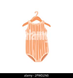 Kindergartenkleidung im Boho-Stil, Vektorbild Stock Vektor