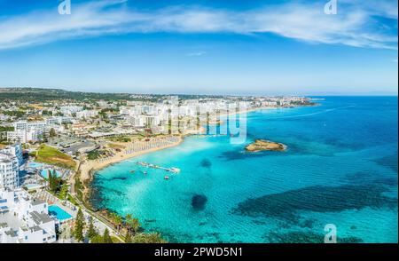 Landschaft mit Feigenbaumbucht in Protaras, Zypern Stockfoto