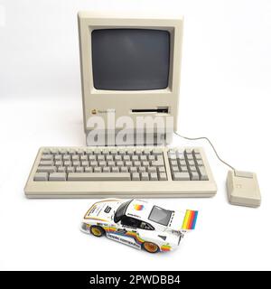 apple-Computer macintosh plus porsche 935 K3 Stockfoto