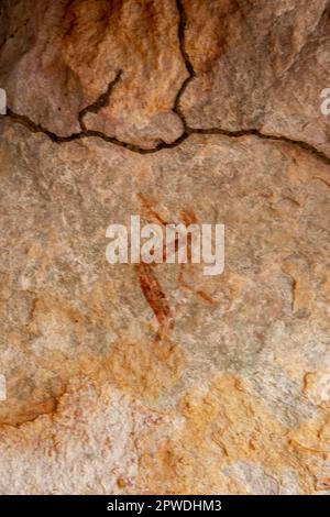 Wunambal Gaambera Uunguu Gwion Art, Jar Island, Kimberley Coast, WA, Australien Stockfoto