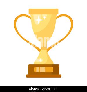 Abbildung des goldenen Goublet-Flachvektors Stock Vektor