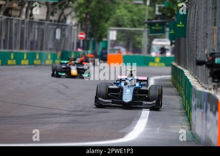 06 MARTINS Victor (FRA), ART Grand Prix, Dallara F2, Action während der 4. Runde der FIA Formel-2-Meisterschaft 2023 vom 28. Bis 30. April 2023 auf der Baku City Circuit in Baku, Aserbaidschan - Foto Xavi Bonilla / DPPI Stockfoto