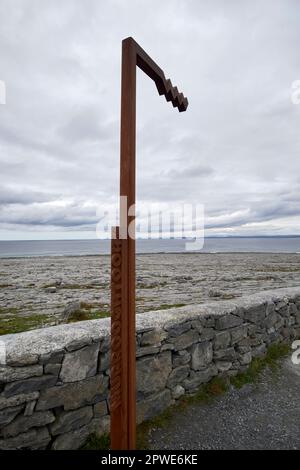 Murrooghtoohy Aussichtspunkt auf der wilden atlantic Way R477 Küstenstraße um die burren County clare republik irland Stockfoto