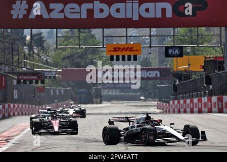 Baku, Aserbaidschan. 30. April 2023. Nyck de Vries (NLD) AlphaTauri AT04. 30.04.2023. Formel-1-Weltmeisterschaft, Rd 4, Aserbaidschan Grand Prix, Baku Street Circuit, Aserbaidschan, Wettkampftag. Das Foto sollte wie folgt lauten: XPB/Press Association Images. Kredit: XPB Images Ltd/Alamy Live News Stockfoto