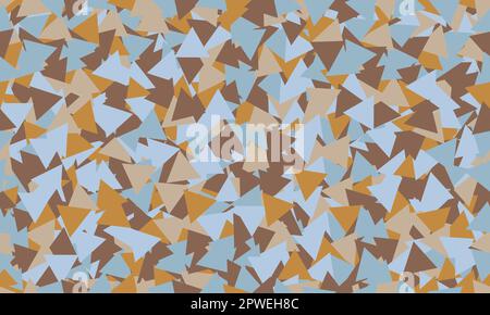 Vektorhintergrund von vier Quadraten, die Dreiecke nahtlos in einer Reihe überlappen Stock Vektor