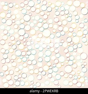 Memphis Kreis Punktmuster Hintergrund Stock Vektor