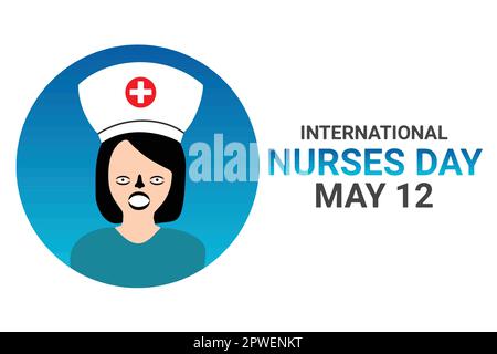 Internationaler Schwesterntag. Mai 12. Urlaubskonzept. Vorlage für Hintergrund, Banner, Karte, Poster mit Texteindruck. Stock Vektor
