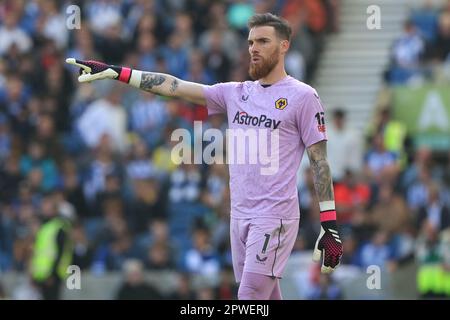 José Sá in Aktion für Wolverhampton Wanderers im AMEX-Stadion Stockfoto