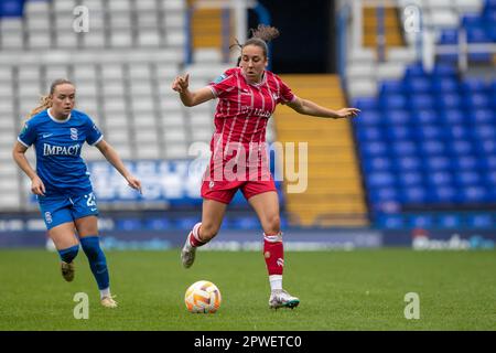 Birmingham, Großbritannien. 30. April 2023. Während der Barclays FA Women's Championship zwischen Birmingham City und Bristol City in St. Andrew's. Kredit: Ryan Asman/Alamy Live News Stockfoto