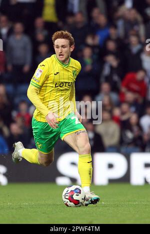 West Bromwich, Großbritannien. 29. April 2023. Josh Sargent aus Norwich City in Aktion während des Sky Bet Championship-Spiels zwischen West Bromwich Albion und Norwich City im Hawthorns am 29. 2023. April in West Bromwich, England. (Foto: Mick Kearns/phcimages.com) Kredit: PHC Images/Alamy Live News Stockfoto