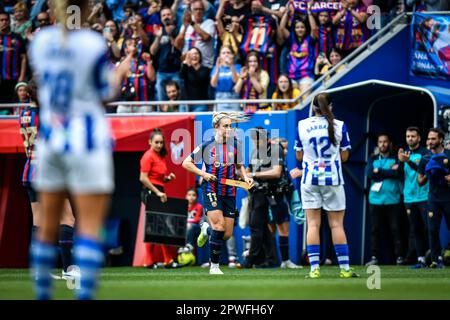 Barcelona, Spanien. 30. April 2023. Alexia Putellas (FC Barcelona FEM) während eines Spiels der Liga F zwischen dem FC Barcelona Femeni und dem Sporting Club de Huelva am 30. April 2023 im Estadi Johan Cruyff in Barcelona, Spanien. (Foto/Felipe Mondino) Kredit: Live Media Publishing Group/Alamy Live News Stockfoto