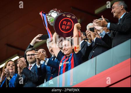 Barcelona, Spanien. 30. April 2023. Alexia Putellas (FC Barcelona FEM) während eines Spiels der Liga F zwischen dem FC Barcelona Femeni und dem Sporting Club de Huelva am 30. April 2023 im Estadi Johan Cruyff in Barcelona, Spanien. (Foto/Felipe Mondino) Kredit: Live Media Publishing Group/Alamy Live News Stockfoto