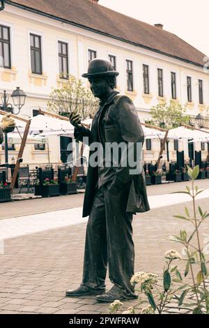 Die Vielzahl von Statuen aus Bronze, die in der Nähe des Zentrums der Festung zu finden sind. Diese Statuen zeigen einen anderen Status der Menschen aus der Vergangenheit Stockfoto