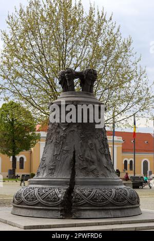 Verschiedene künstlerische Details und Skulturen finden sich im Zentrum der Festung in Alba Iulia, Rumänien. Stockfoto