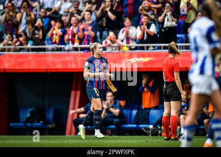 Barcelona, Spanien. 30. April 2023. Alexia Putellas (FC Barcelona FEM) während eines Spiels der Liga F zwischen dem FC Barcelona Femeni und dem Sporting Club de Huelva am 30. April 2023 im Estadi Johan Cruyff in Barcelona, Spanien. (Foto/Felipe Mondino) Kredit: Unabhängige Fotoagentur/Alamy Live News Stockfoto