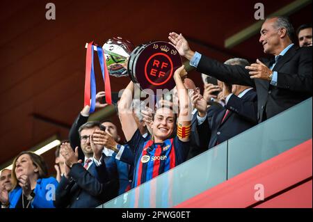 Barcelona, Spanien. 30. April 2023. Alexia Putellas (FC Barcelona FEM) während eines Spiels der Liga F zwischen dem FC Barcelona Femeni und dem Sporting Club de Huelva am 30. April 2023 im Estadi Johan Cruyff in Barcelona, Spanien. (Foto/Felipe Mondino) Kredit: Unabhängige Fotoagentur/Alamy Live News Stockfoto