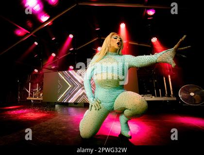 Cheryl Hole, Drag Race UK, HotHaus Arena, Poptasia Festival, Gloucester Park, Basildon, Essex © Clarissa Debenham (Film Free Photography) / Alamy Stockfoto