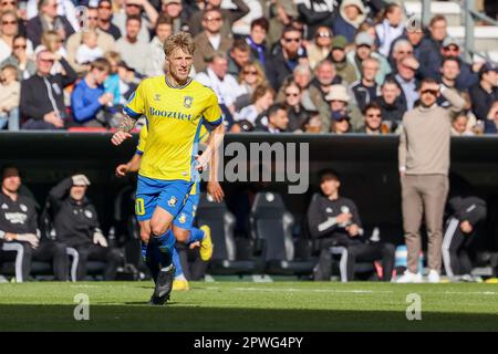 Kopenhagen, Dänemark. 30. April 2023. Daniels Wass (10) aus Broendby, FALLS während des 3F. Superliga-Spiels zwischen dem FC Kopenhagen und Broendby, FALLS in Parken in Kopenhagen gesehen. (Foto: Gonzales Photo/Alamy Live News Stockfoto