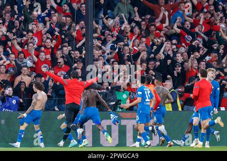 30-04-2023: Sport: Ajax gegen PSV KNVB Beker Finale ROTTERDAM, NIEDERLANDE - APRIL 30: Fabio Silva (PSV Eindhoven) gewinnt den Elfmeter und feiert Stockfoto