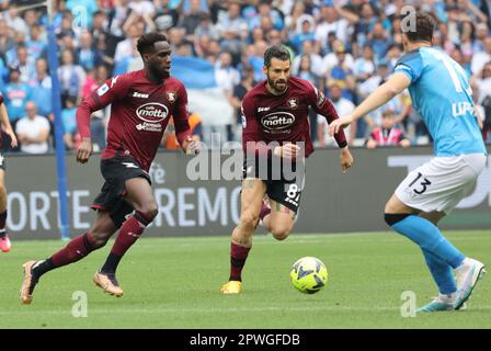 Neapel, Kampanien, Italien. 30. April 2023: 30/04/2023 Napoli, Stadio Diego Armando Maradona, incontro di calcio valevole per il campionato di series A 2022/23 tra SSC Napoli vs AC Salernitana. Kredit: ZUMA Press, Inc./Alamy Live News Stockfoto