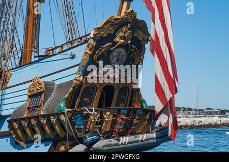 Kalmar Nyckel Segelschiff in Provincetown, Massachusetts Stockfoto