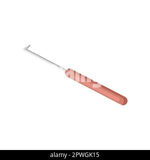 Vektordarstellung des Häkelhakens Stock Vektor